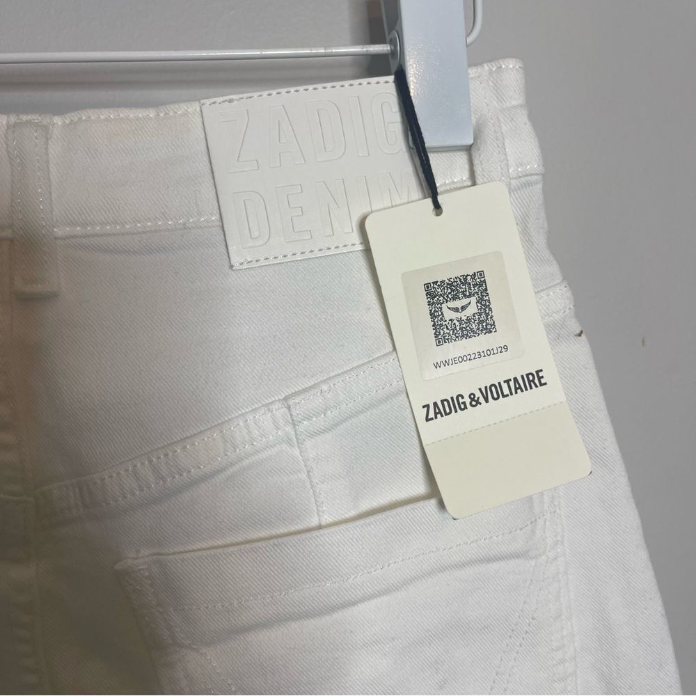 $248 Zadig & Voltaire Eyes Eco Jeans Size 29 New w flaw - Picture 14 of 15